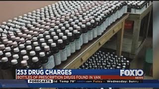 Man found with 252 bottles of prescription drugs [upl. by Eelinej]