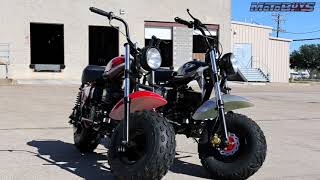 Trailmaster Mini Bike mb 200X Hurricane  Motobuyscom [upl. by Orthman]