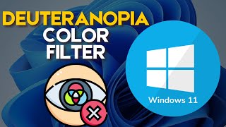 How to Set Deuteranopia Color Filter on Windows 11 [upl. by Bromleigh]