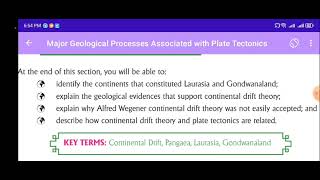 GEOGRAPHY GRADE 12 UNIT 1 MAJOR GEOLOGICAL PROCESS ASSOCIATED WITH PLATE TECTONICS New curriculum [upl. by Oiceladni]