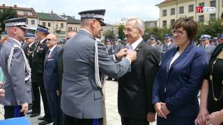 Wojewódzkie obchody święta policji w Ostrowcu Św [upl. by Bittner850]