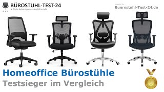 Homeoffice Bürostühle Test Vergleich 2024 TOP 5 🥇 Testsieger im Vergleich Schreibtischstühle [upl. by Gnaw]