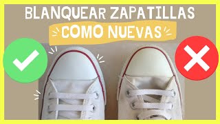 Cómo BLANQUEAR ZAPATILLAS de TELA [upl. by Fidellas]