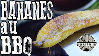 3 Recettes FACILES et RAPIDES autour de la BANANE au Barbecue 🍌🍌🍌 [upl. by Shirlie]