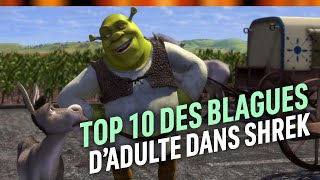 Le TOP 10 des blagues D’ADULTES dans SHREK  Netflix France [upl. by Hanover124]