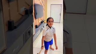 7 years old girl helicopter shot kidscricket cricketskill viralshorts girls cricketbatting [upl. by Piane216]