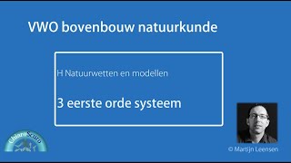 Modelleren 3 eerste orde systeem [upl. by Araes]