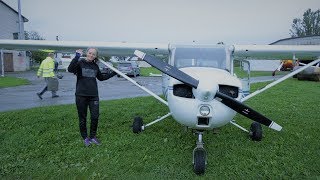 Cesna 130 flight in Birzai 4K [upl. by Juta]