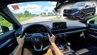 2025 Honda CRV Sport L Hybrid AWD  POV Walkaround and Test Drive ASMR [upl. by Nazarius]