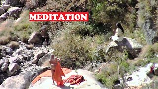 Yogis  Sadhus Meditating Saraswati River Himalayas [upl. by Delphine]