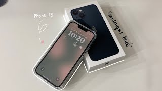 ￼iPhone 13 midnight blue unboxing  accesorios📦  español 🫐 [upl. by Ecienaj]