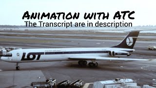 LOT Polish Airlines Flight 5055 Crash  Animation with ATC Read description [upl. by Ahsenit]