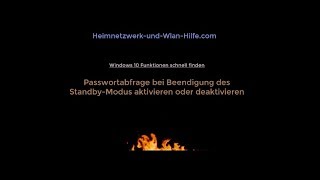 PasswortAbfrage für Windows 10 Standby Modus aktivieren oder deaktivieren Passwortabfrage anpassen [upl. by Rramal]