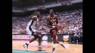 HD Hakeem Olajuwon Dream Shake on David Robinson [upl. by Honoria89]