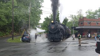 CNJ 113 Departs Minersville Station [upl. by Kachine]