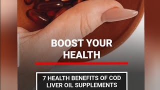 7 health benefits of cod liver oil codliveroil fishoilbenefits [upl. by Ahsiekel657]