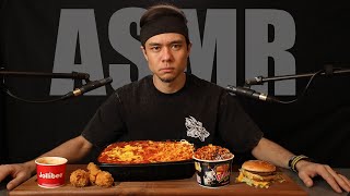 Competitive Eater trys ASMR Fire Noodles Fried Chicken Pork Rinds ect [upl. by Gonzalez148]