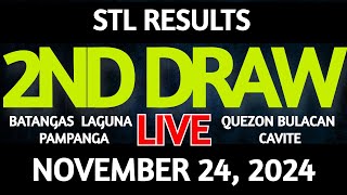 Stl Result Today 2nd draw November 24 2024 STL Batangas Live [upl. by Eillit]