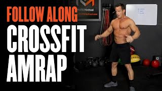 Follow Along Crossfit AMRAP Home Workout 20 MINUTES [upl. by Hayimas]