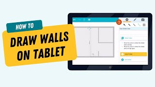 Draw Walls on a Tablet  RoomSketcher App [upl. by Ahasuerus]