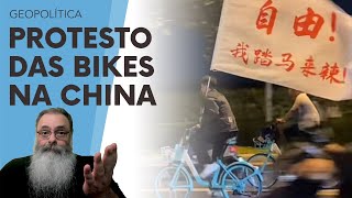 PROTESTO das BIKES na CHINA mistura PATRIOTISMO com DESEJO de LIBERDADE quotLIBERDADE aí VOU EUquot [upl. by Zabrina]