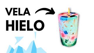 COMO HACER UNA VELA FÁCIL CON HIELO [upl. by Ingles322]