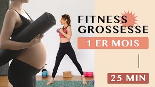 FITNESS GROSSESSE  1er mois entrainement complet [upl. by Tnahsin]