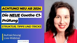 LiveWebinar „Goethe C1Prüfung 2024quot [upl. by Champ263]