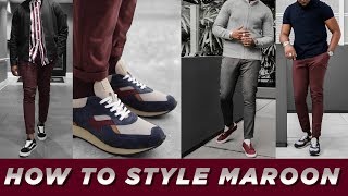 How To Style BURGUNDY  3 Ways to Wear Maroon From WInter to Spring  StyleOnDeck [upl. by Pelagias]