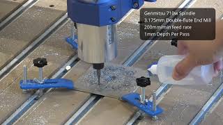 Cutting Aluminum with PROVerXL 4x4 CNC router [upl. by Artenal24]