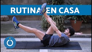 Ejercicios para ABDOMEN HOMBRES 🍫 RUTINA de abdominales PRINCIPANTES [upl. by Kelci]