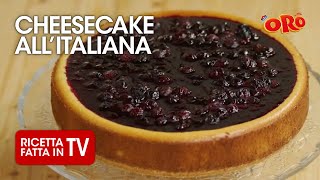 CHEESECAKE ALLITALIANA di Benedetta Rossi  Ricetta TV Fatto in Casa per Voi [upl. by Lorita]