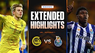 BodøGlimt vs Porto Extended Highlights  UEL League Phase MD 1  CBS Sports Golazo  Europe [upl. by Ninahs28]