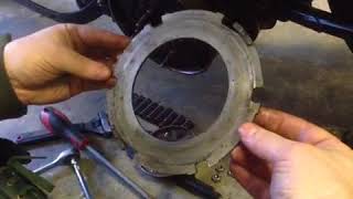 Harley Davidson WL Clutch Disks disassembling [upl. by Aciram]