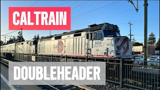 Caltrain action in Burlingame California [upl. by Dworman]