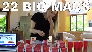 Eating 22 Big Macs in One Sitting [upl. by Horsey688]