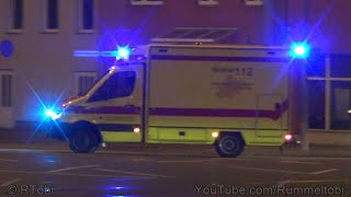 Chemnitz German Red Cross ambulance responding GER  6112018 [upl. by Cnut]