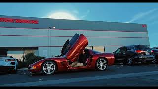 chevrolet corvette c5 vertical lambo doors red [upl. by Ardried]