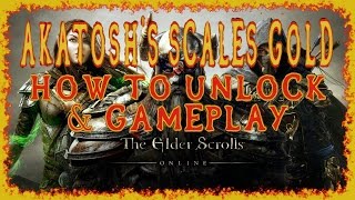 ESO  Akatoshs Scales Gold Dye Gameplay amp How to Unlock  Bodgan the Nightflame Dragon Boss  HD [upl. by Wirth]