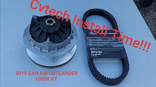 cvtech clutch installed on a 2019 Can am outlander 1000r xt [upl. by Beverie]