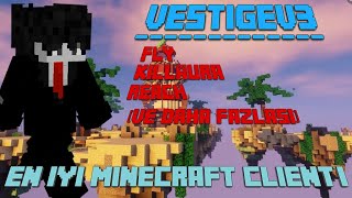 En gelişmiş VestigeV3 Client  Minecraftın en iyi hilesi  Fly KillAura Reach [upl. by Aiekal]