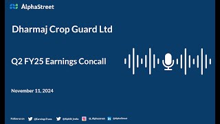 Dharmaj Crop Guard Ltd Q2 FY202425 Earnings Conference Call [upl. by Auvil]