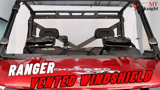 Polaris Ranger 1000 Crew Windshield Install amp Review  StarknightMT [upl. by Steep]