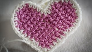 Proste serduszko na szydełku simple heart crochet [upl. by Calesta]