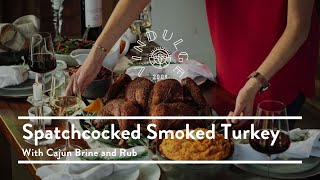 Easy Spatchcocked Smoked Turkey  With Cajun Spices [upl. by Lobiv]