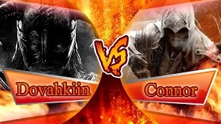 DOVAHKIIN VS CONNOR RAP  BATALLA DE HEROES  Zarcort y PiterG [upl. by Edette]