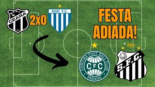 CEARÁ VENCE O AVAÍ E VOLTA DO SANTOS PARA A SÉRIE A FICA PARA JOGO CONTRA O CORITIBA [upl. by Ahsienet821]