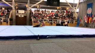 Acro Gym World Cup Geneva 2015  Russia Mixed Pair Balance [upl. by Otrevlig]