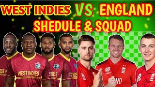 England Vs West Indies Series 2024  3 ODIs amp 5 T20s Matches Final Schedule  ENG vs WI Series 2024 [upl. by Dorrahs]