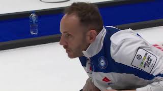 Italy vs Norway  Curling World Championships 2023  Joel Retornaz incredible winning shot [upl. by Acimat]